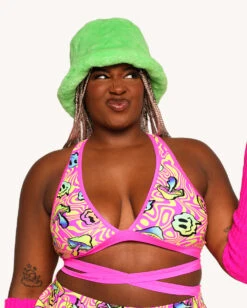 Rolita Couture X IHR Am I Tripping Cross Back Top -iHeartRaves Shop Rolita Couture x iHR Am I Tripping Cross Back Top C1 Front