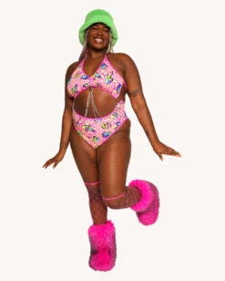 Rolita Couture X IHR Am I Tripping Punk Princess Bodysuit -iHeartRaves Shop Rolita Couture x iHR Am I Tripping Punk Princess Bodysuit C1 Full