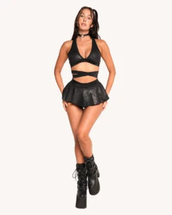 Rolita Couture X IHR Techno Waves Cross Back Top 10 Rolita Couture X IHR Techno Waves Cross Back Top -iHeartRaves Shop Rolita Couture x iHR Black Water Cross Back Top Full