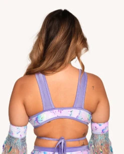 Rolita Couture X IHR Cosmic Chrome Goddess Top -iHeartRaves Shop Rolita Couture x iHR Cosmic Chrome Goddess Top Back