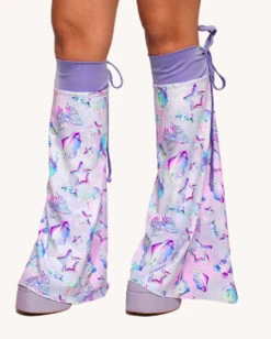 Rolita Couture X IHR Cosmic Chrome Leg Cover 7 Rolita Couture X IHR Cosmic Chrome Leg Cover -iHeartRaves Shop Rolita Couture x iHR Cosmic Chrome Leg Cover Front