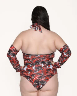 Secret Of Life Mushroom Bodysuit Set 17 Secret Of Life Mushroom Bodysuit Set -iHeartRaves Shop Secret Life of Mushroom Bodysuit Set C1 Back