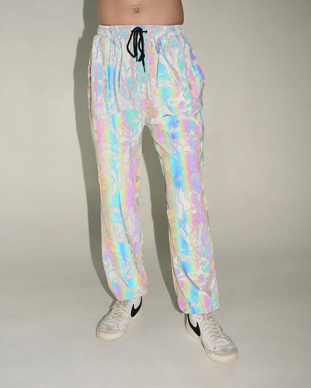 Secret Of Life Mushroom Rainbow Reflective Joggers 3 Secret Of Life Mushroom Rainbow Reflective Joggers
