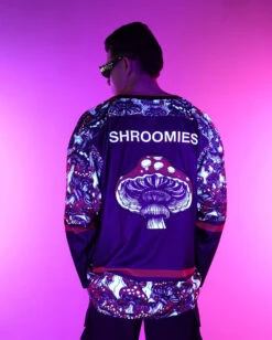 Secret Of Life Mushroom Unisex Hockey Jersey -iHeartRaves Shop Secret Life of Mushroom Unisex Hockey Jersey UV2