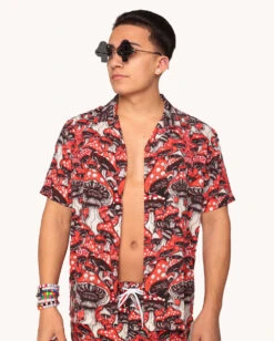 Secret Of Life Mushroom Camp Shirt 7 Secret Of Life Mushroom Camp Shirt -iHeartRaves Shop Secret of Life Mushroom Camp Shirt Front