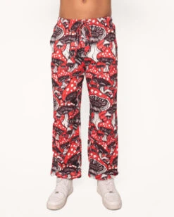 Secret Of Life Mushroom Unisex Pants -iHeartRaves Shop Secret of Life Mushroom Pants Front