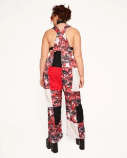 Secret Of Life Mushroom Unisex Overalls -iHeartRaves Shop Secret of Life Mushroom Unisex Overalls C1 FullBack