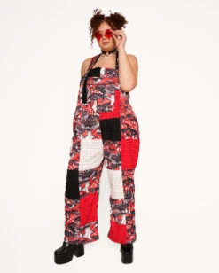 Secret Of Life Mushroom Unisex Overalls -iHeartRaves Shop Secret of Life Mushroom Unisex Overalls C1 FullFront