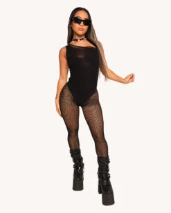 Seduction Fishnet Jumpsuit
