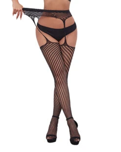 Slaylines Suspender Tights -iHeartRaves Shop SlaylinesSuspenderTightsFront