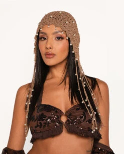 Bohemian Princess Sequin Ruffle O-Ring Top With Sleeves 14 Bohemian Princess Sequin Ruffle O-Ring Top With Sleeves -iHeartRaves Shop Soul of a Gypsy Sequin Ruffle O ring Top with Sleeves Front