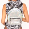 Stuck In The Y2K Anti-Theft Holo Hydration Pack -iHeartRaves Shop Stuck in the Y2K Holo Mini Hydration Pack Front