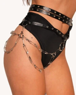 Sunflowerraver X IHR Get Bent Chain Belt -iHeartRaves Shop Sunflowerraver x iHR Get Bent Chain Belt Detail