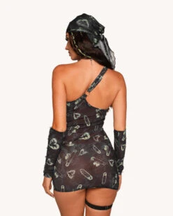 Sunflowerraver X Get Bent Dress -iHeartRaves Shop Sunflowerraver x iHR Get Bent Dress Back