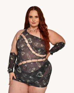 Sunflowerraver X Get Bent Dress -iHeartRaves Shop Sunflowerraver x iHR Get Bent Dress C1 Front