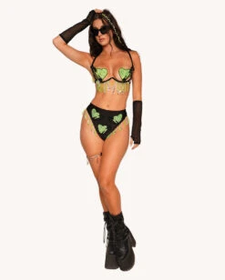 Sunflowerraver X IHR Get Bent Festival Bra -iHeartRaves Shop Sunflowerraver x iHR Get Bent Festival Bra Full