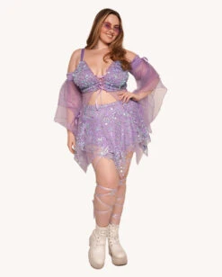 Sweet Serenade Mini Skirt -iHeartRaves Shop Sweet Serenade Top with Sleeves C1 Full