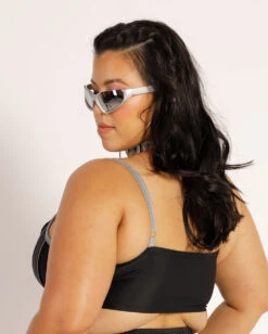 Thunder Shock Reflective Speed Clasp Crop Top 18 Thunder Shock Reflective Speed Clasp Crop Top -iHeartRaves Shop ThunderShockReflectiveSpeedClaspCropTop C1 Back