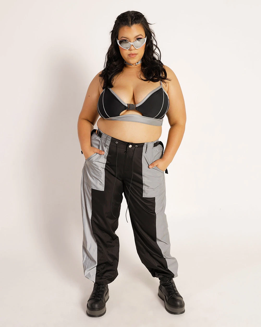 Thunder Shock Reflective Speed Clasp Crop Top 11 Thunder Shock Reflective Speed Clasp Crop Top - Image 10