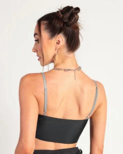 Thunder Shock Reflective Speed Clasp Crop Top 13 Thunder Shock Reflective Speed Clasp Crop Top -iHeartRaves Shop Thunder Shock Reflective Speed Clasp Crop Top Back