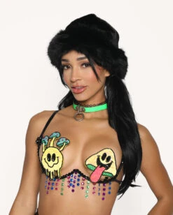 Tripp Out Festival Bra -iHeartRaves Shop Tripp Out Carnival Bra Front