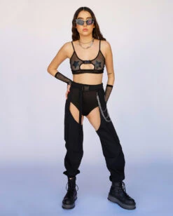 Darkest Hours Chain Chaps -iHeartRaves Shop Unisex Darkest Hours Chain Chaps Full