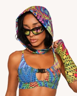 Viper Vision Recycled Fabric Speed Clasp Crop Top