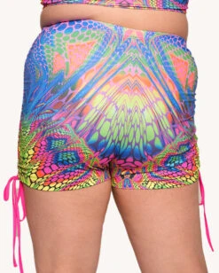 Viper Vision Ruched Shorts -iHeartRaves Shop Viper Vision Ruched Shorts C1 Back