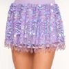 ClarissaTalks X IHR Inner Aura Skirt -iHeartRaves Shop Waking Dreams Marabou Skirt Front