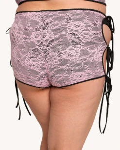 White Noise Booty Shorts -iHeartRaves Shop White Noise Booty Shorts C1 Back