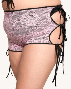 White Noise Booty Shorts -iHeartRaves Shop White Noise Booty Shorts C1 Front