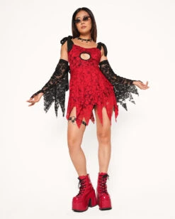 Witch Hunt Lace Fairy Dress 7 Witch Hunt Lace Fairy Dress -iHeartRaves Shop Witch Hunt Lace Fairy Dress Full