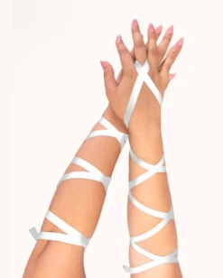 Bombshell Babe Arm Wraps -iHeartRaves Shop iHR17219 White