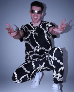 Power Surge Silver Reflective Men's Pants -iHeartRaves Shop image 2 964c4c5a 42e3 432a 97d3 c2e84a59ce2e