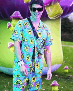 Electric Tripp Camp Shorts -iHeartRaves Shop image 6 87d0af79 3a4a 4c15 9cb2 74fe4337d283