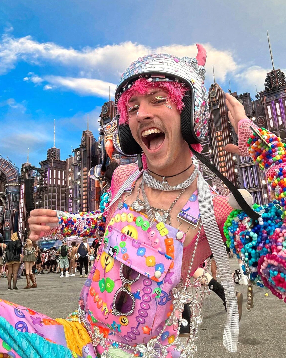 Pixxie Stixx X IHR Kandi Trip Overalls 11 Pixxie Stixx X IHR Kandi Trip Overalls - Image 9